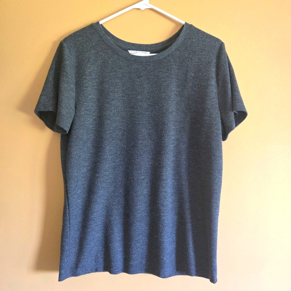 Victoria's Secret Dark Gray Tee or Sleepshirt PTP=18.5"